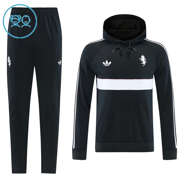 Chándal con Capucha Juventus 2026/2027 Niño Negro Chándal con Capucha Juventus 2026/2027 Niño Negro