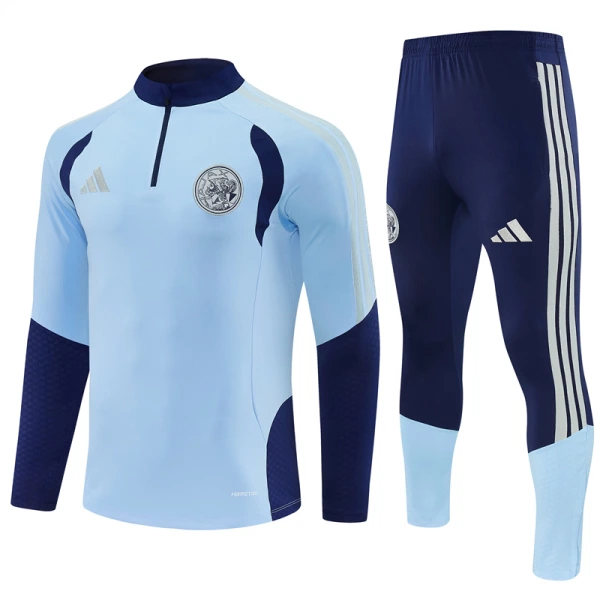Conjunto de Sudadera 1/4 Zip Ajax 2026/2027 Azul Conjunto de Sudadera 1/4 Zip Ajax 2026/2027 Azul
