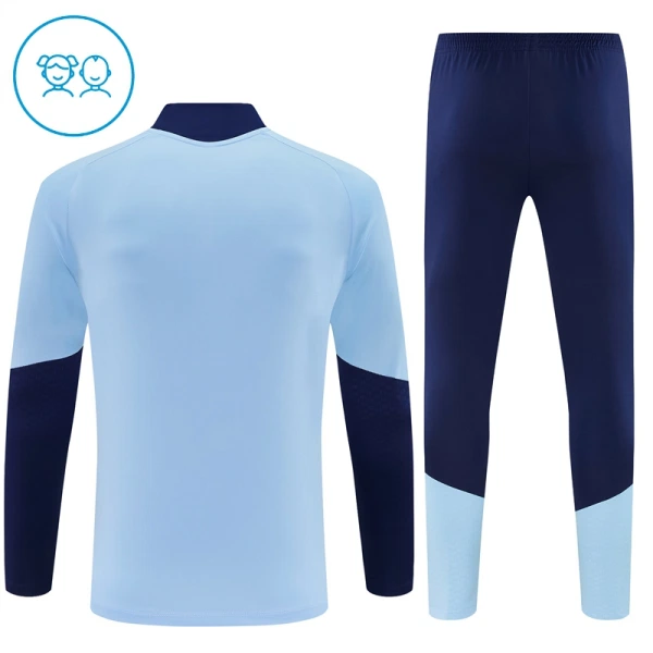 Conjunto de Sudadera 1/4 Zip Ajax 2026/2027 Niño Azul