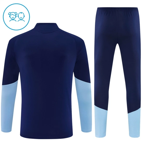 Conjunto de Sudadera 1/4 Zip Ajax 2026/2027 Niño Azul