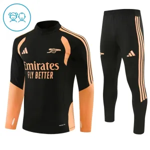 Conjunto de Sudadera 1/4 Zip Arsenal 2026/2027 Niño Negro