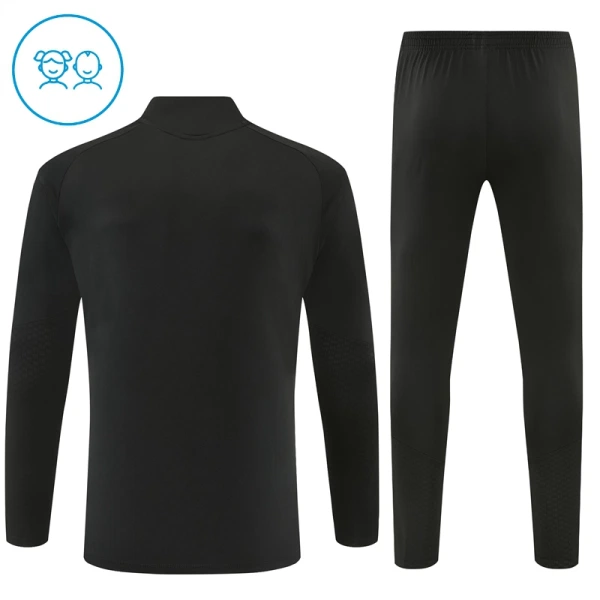 Conjunto de Sudadera 1/4 Zip Arsenal 2026/2027 Niño Negro