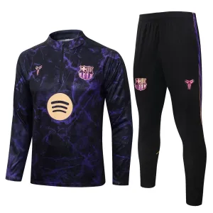 Conjunto de Sudadera 1/4 Zip Barcelona 2026/2027 Negro