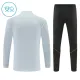 Conjunto de Sudadera 1/4 Zip Barcelona 2026/2027 Niño Blanco