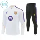 Conjunto de Sudadera 1/4 Zip Barcelona 2026/2027 Niño Blanco Conjunto de Sudadera 1/4 Zip Barcelona 2026/2027 Niño Blanco