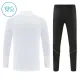 Conjunto de Sudadera 1/4 Zip Barcelona 2026/2027 Niño Blanco