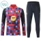Conjunto de Sudadera 1/4 Zip Barcelona 2026/2027 Niño Rojo