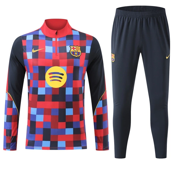 Conjunto de Sudadera 1/4 Zip Barcelona 2026/2027 Rojo Conjunto de Sudadera 1/4 Zip Barcelona 2026/2027 Rojo