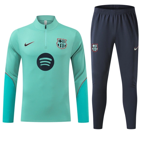 Conjunto de Sudadera 1/4 Zip Barcelona 2026/2027 Verde Conjunto de Sudadera 1/4 Zip Barcelona 2026/2027 Verde