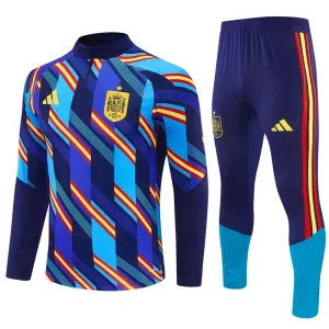 Conjunto de Sudadera 1/4 Zip España 2026/2027 Azul