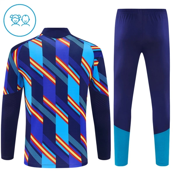 Conjunto de Sudadera 1/4 Zip España 2026/2027 Niño Azul
