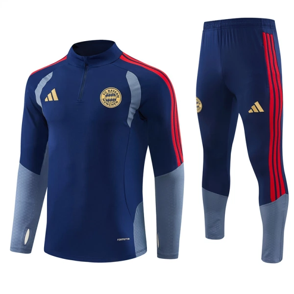 Conjunto de Sudadera 1/4 Zip FC Bayern Múnich 2026/2027 Azul Conjunto de Sudadera 1/4 Zip FC Bayern Múnich 2026/2027 Azul