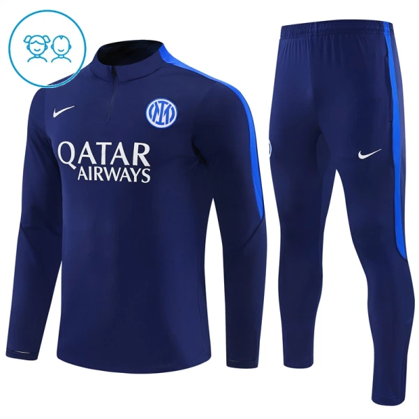Conjunto de Sudadera 1/4 Zip Inter de Milán 2026/2027 Niño Azul Conjunto de Sudadera 1/4 Zip Inter de Milán 2026/2027 Niño Azul