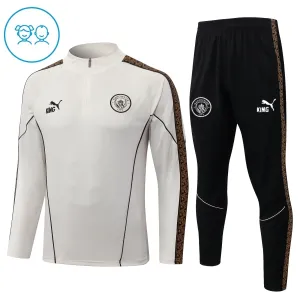 Conjunto de Sudadera 1/4 Zip Manchester City 2026/2027 Niño Gris