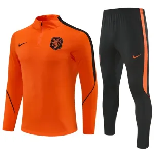 Conjunto de Sudadera 1/4 Zip Países Bajos 2026/2027 Naranja