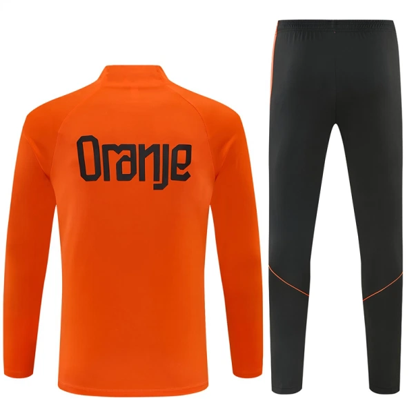 Conjunto de Sudadera 1/4 Zip Países Bajos 2026/2027 Naranja