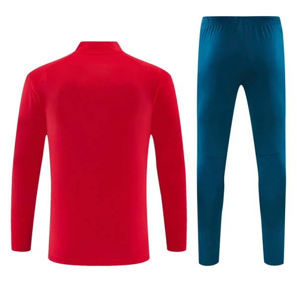 Conjunto de Sudadera 1/4 Zip Portugal 2026/2027 Rojo