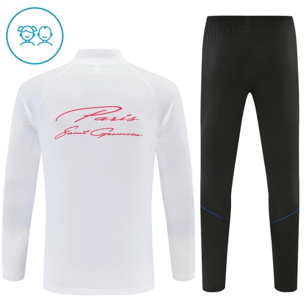 Conjunto de Sudadera 1/4 Zip PSG 2026/2027 Niño Blanco