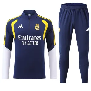 Conjunto de Sudadera 1/4 Zip Real Madrid 2026/2027 Azul