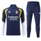 Conjunto de Sudadera 1/4 Zip Real Madrid 2026/2027 Azul Conjunto de Sudadera 1/4 Zip Real Madrid 2026/2027 Azul