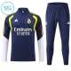 Conjunto de Sudadera 1/4 Zip Real Madrid 2026/2027 Niño Azul Conjunto de Sudadera 1/4 Zip Real Madrid 2026/2027 Niño Azul