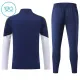 Conjunto de Sudadera 1/4 Zip Real Madrid 2026/2027 Niño Azul