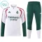 Conjunto de Sudadera 1/4 Zip Real Madrid 2026/2027 Niño Blanco