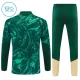 Conjunto de Sudadera 1/4 Zip Real Madrid 2026/2027 Niño Verde