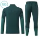 Conjunto de Sudadera 1/4 Zip Real Madrid 2026/2027 Niño Verde