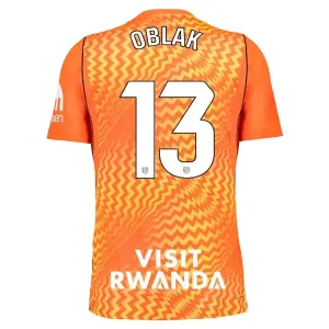 Camiseta Atlético Madrid Jan Oblak 13 Portero 2026/2027 Naranja