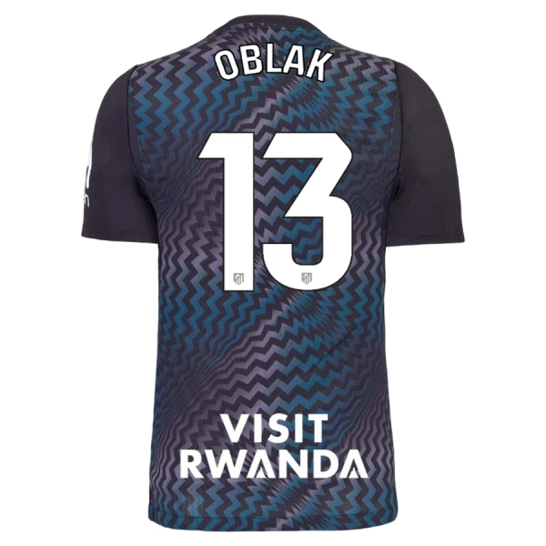 Camiseta Atlético Madrid Jan Oblak 13 Portero 2026/2027 Negro Camiseta Atlético Madrid Jan Oblak 13 Portero 2026/2027 Negro