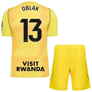 Conjunto Atlético Madrid Jan Oblak 13 Portero 2026/2027 Niño Amarillo