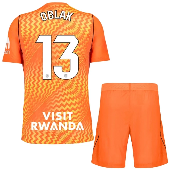 Conjunto Atlético Madrid Jan Oblak 13 Portero 2026/2027 Niño Naranja Conjunto Atlético Madrid Jan Oblak 13 Portero 2026/2027 Niño Naranja