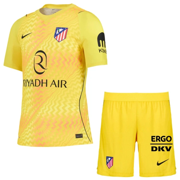 Conjunto Atlético Madrid Portero 2026/2027 Niño Amarillo Conjunto Atlético Madrid Portero 2026/2027 Niño Amarillo