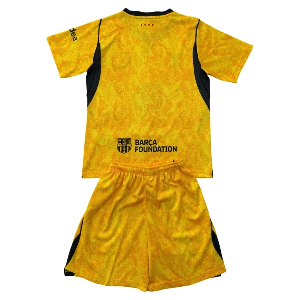 Conjunto FC Barcelona Visitante Portero 2026/2027 Niño Amarillo