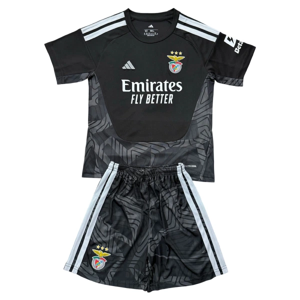 Conjunto SL Benfica Portero 2026/2027 Niño Negro Conjunto SL Benfica Portero 2026/2027 Niño Negro