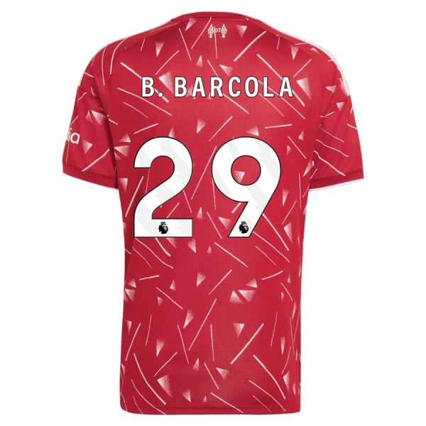 Camiseta Liverpool B. Barcola 29 Local 2026/2027 Camiseta Liverpool B. Barcola 29 Local 2026/2027