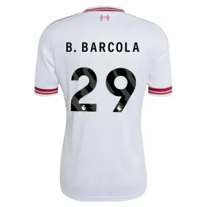 Camiseta Liverpool B. Barcola 29 Visitante 2026/2027
