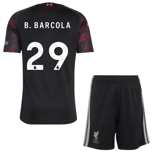 Conjunto Liverpool B. Barcola 29 Tercera Equipación 2026/2027 Niño Conjunto Liverpool B. Barcola 29 Tercera Equipación 2026/2027 Niño
