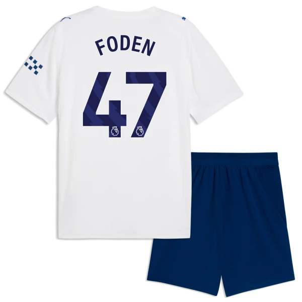 Conjunto Manchester City Phil Foden 47 Tercera Equipación 2026/2027 Niño Conjunto Manchester City Phil Foden 47 Tercera Equipación 2026/2027 Niño